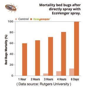 EcoVenger Mortality For Bed Bugs After Direct Spray